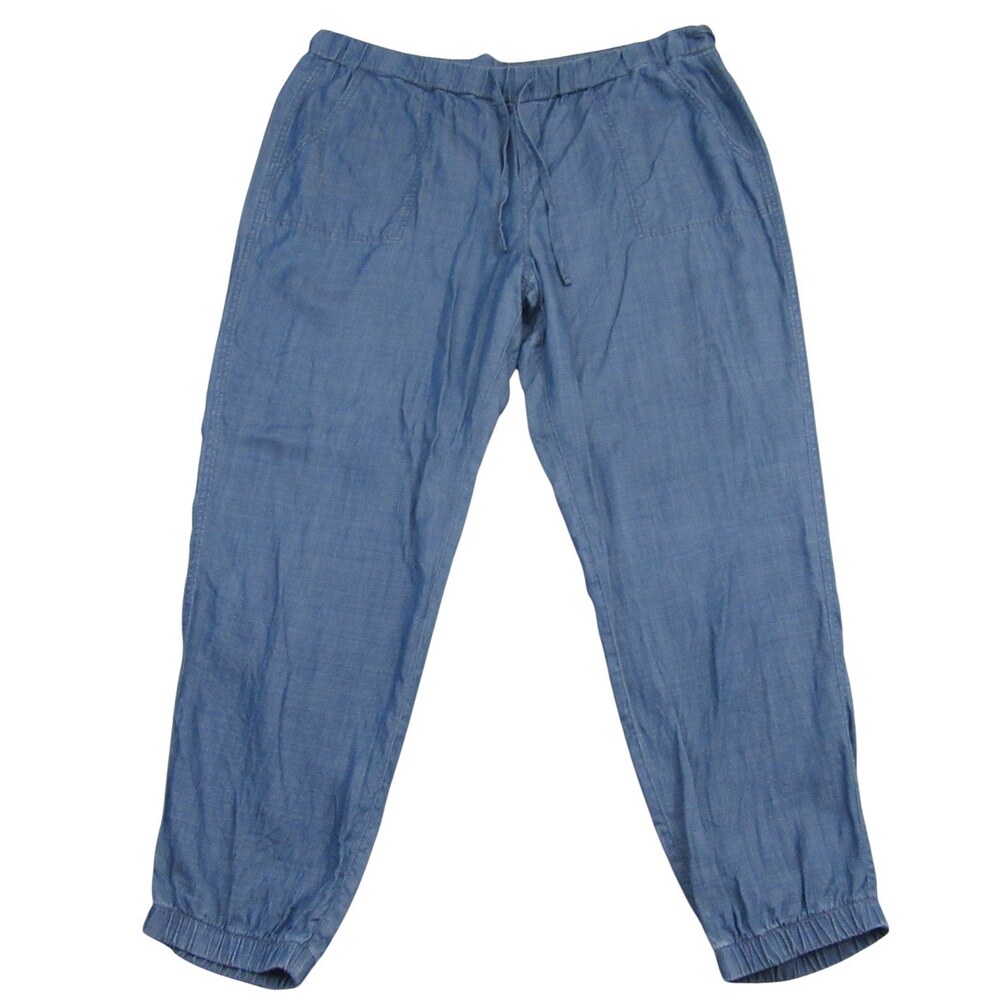 Tommy Bahama Mens Lounge Pants XL Light Blue Stretch 100% Tencel Drawstring